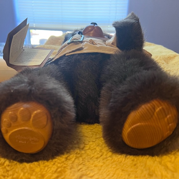 Raikes Bear Cecil Applause Director Carved Wooden Face Plush Stuffed LE - Picture 5 of 15